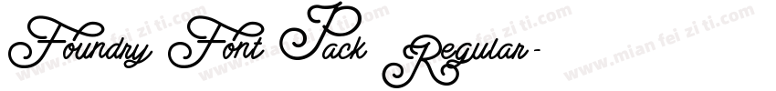 Foundry Font Pack Regular字体转换